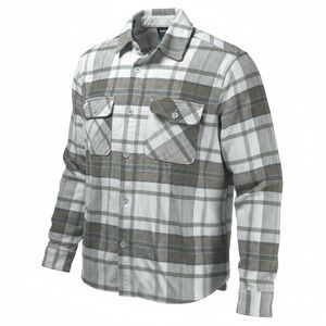 Hurley Button Down Flannel Tan Plaid Size Medium